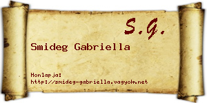 Smideg Gabriella névjegykártya